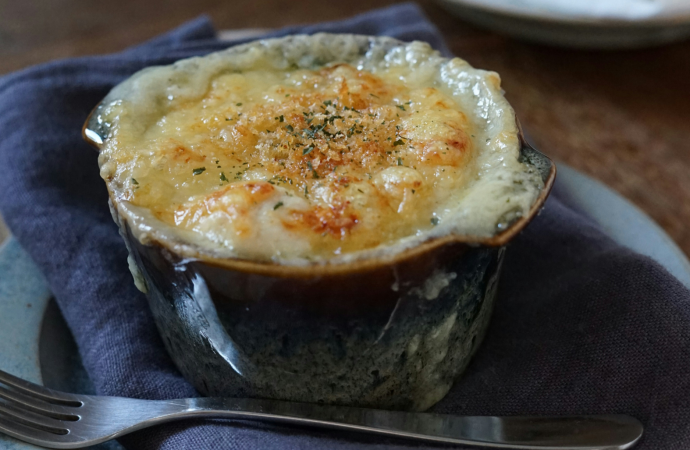 Gemüse-Gratin mit Tomaten, Zucchini und Feta