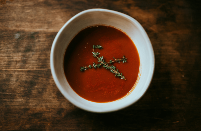 Tomatensuppe mit Gin